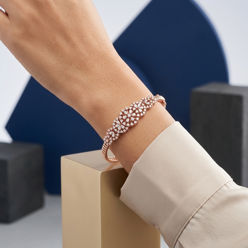 Diamond Contemporary Bracelet - 3