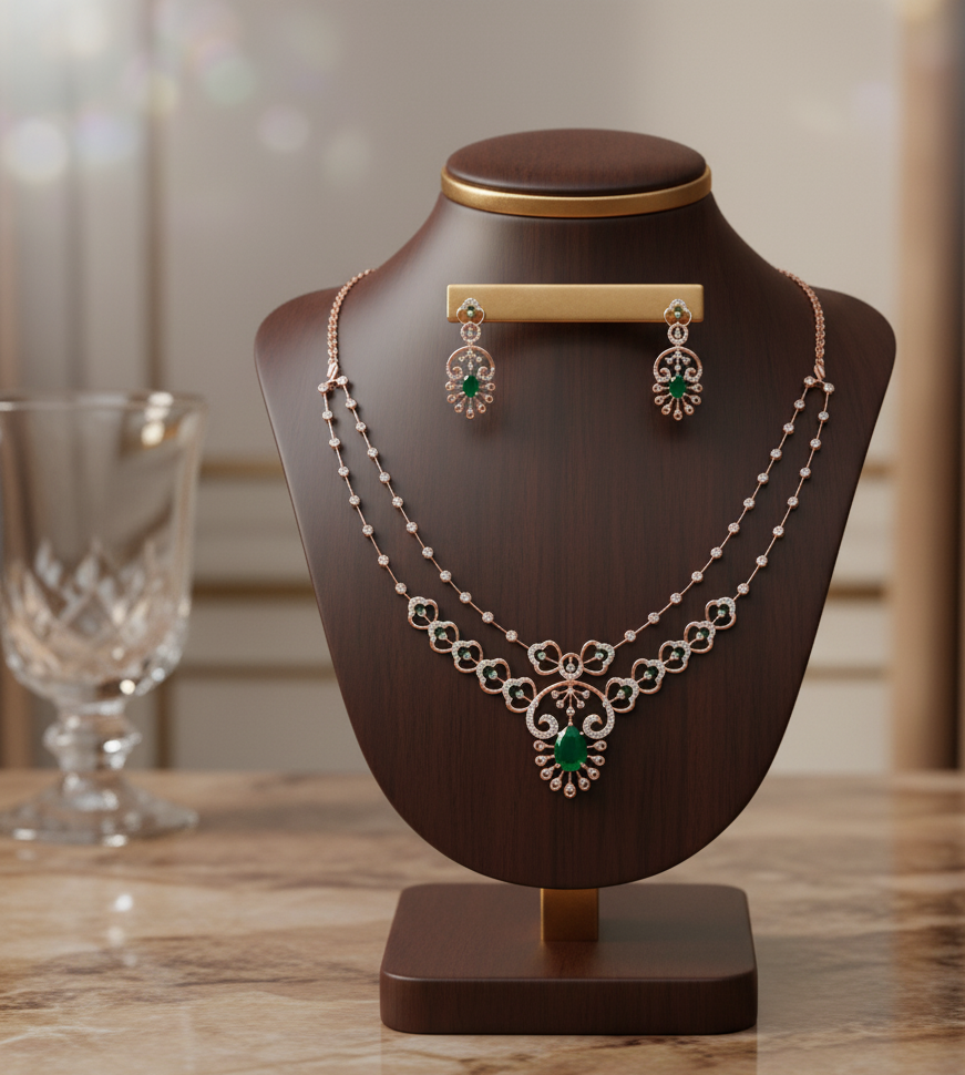 Everglow Diamond Necklace for Party Nights