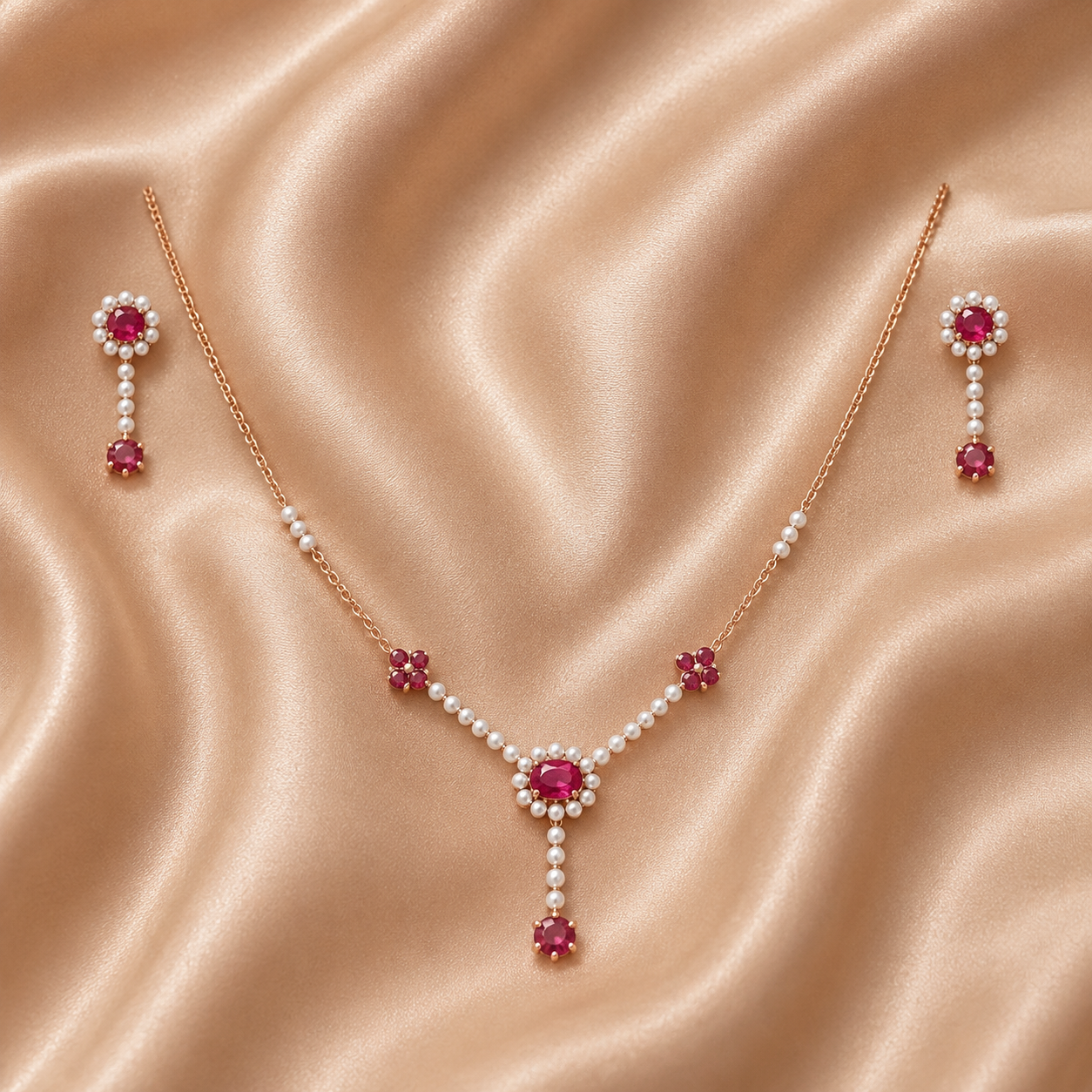 Grand Diamond Glow Necklace Set