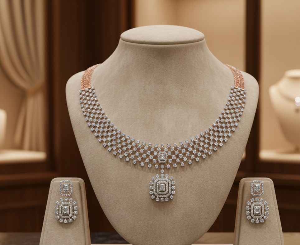 Diamond Bliss Necklace for Celebrations