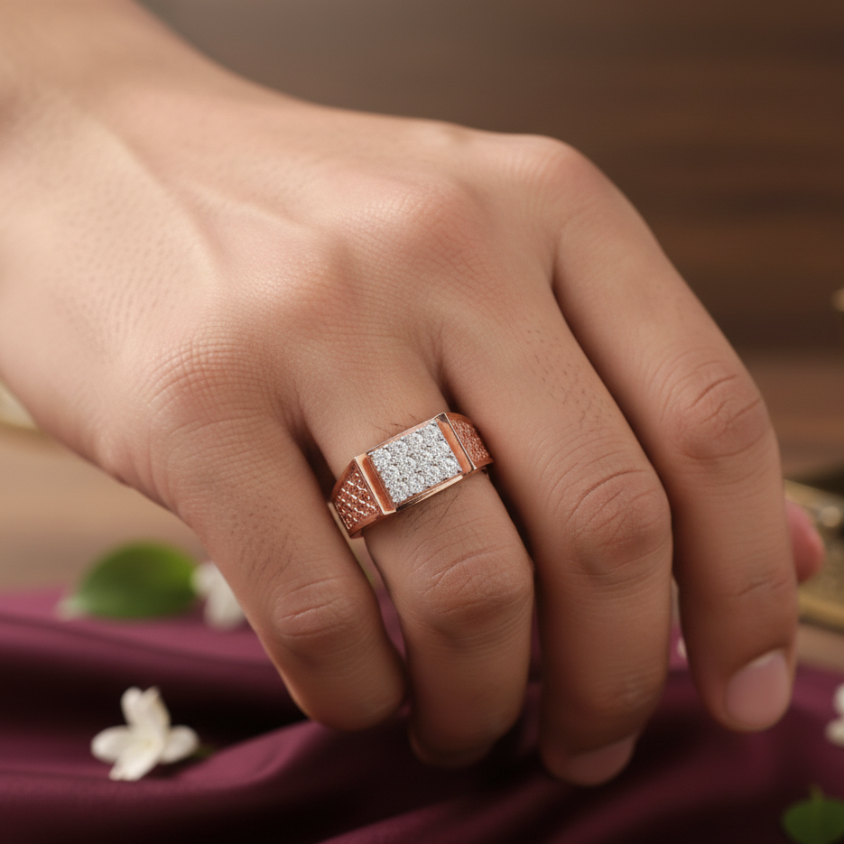 Luxe Noble Authority Diamond Gents Ring