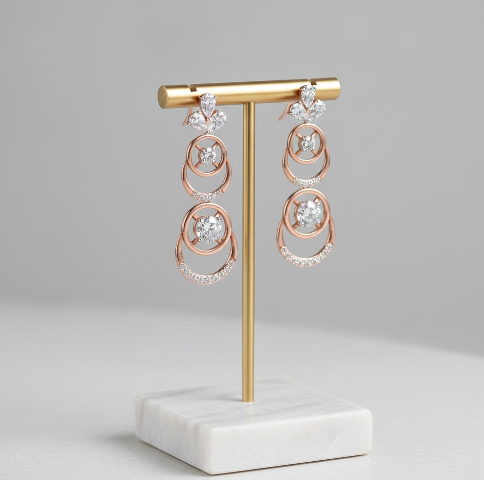 Stellar Flow Diamond Danglers