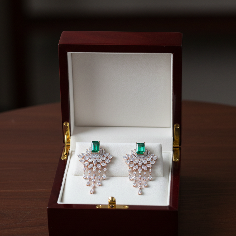 Signature Diamond Dangler Earrings
