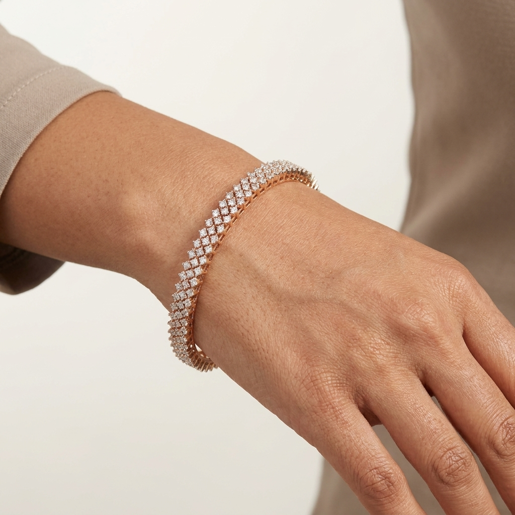 High Shine Diamond Bangles - 3