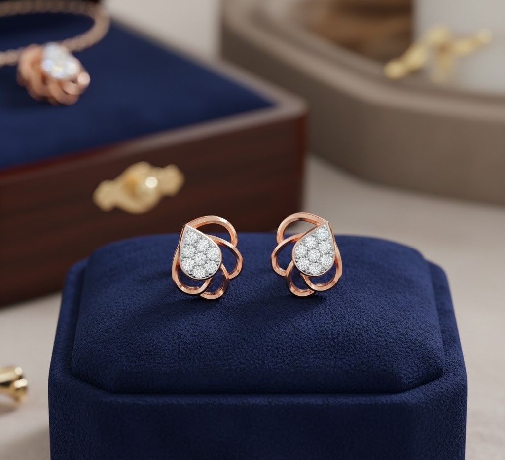 Subtle Shine Diamond Stud Earrings