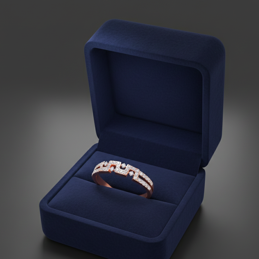 Luxe Petal Aura Diamond Ring - 3