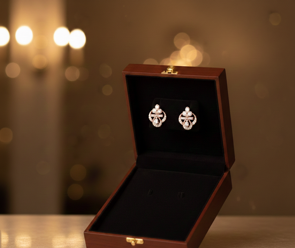 Refined Glow Diamond Stud Earrings