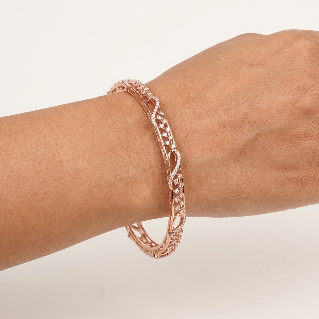 Golden Aura Diamond Bangles