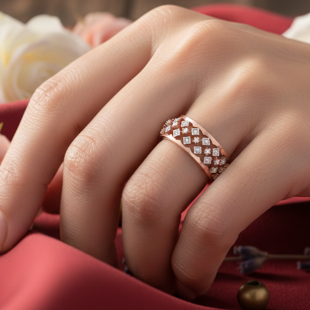 Diamond Elite Bloom Ring - 3