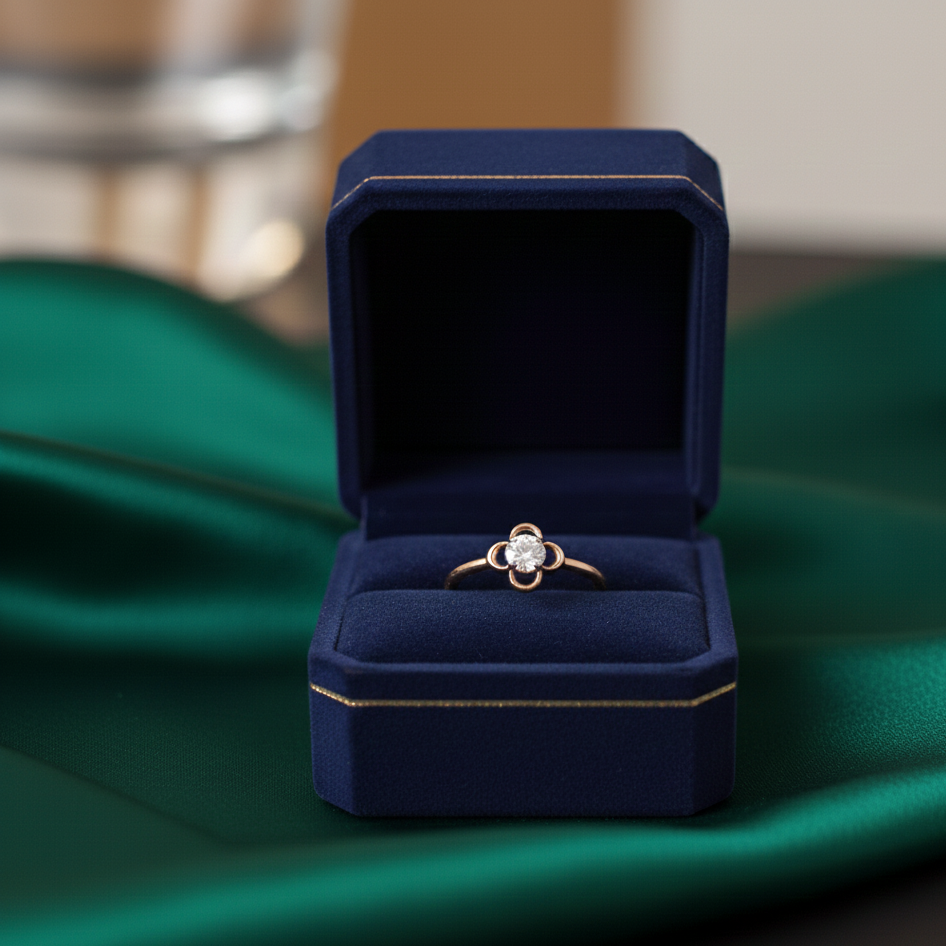 Luxe Muse Crest Diamond Ring