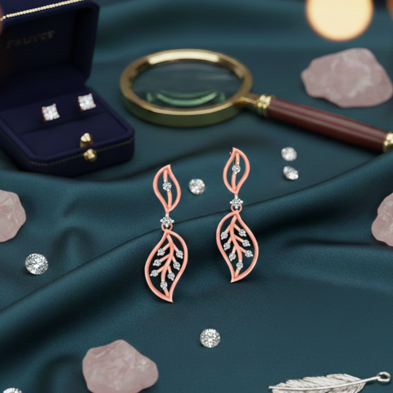 Auralis Diamond Dangler Earrings - 3