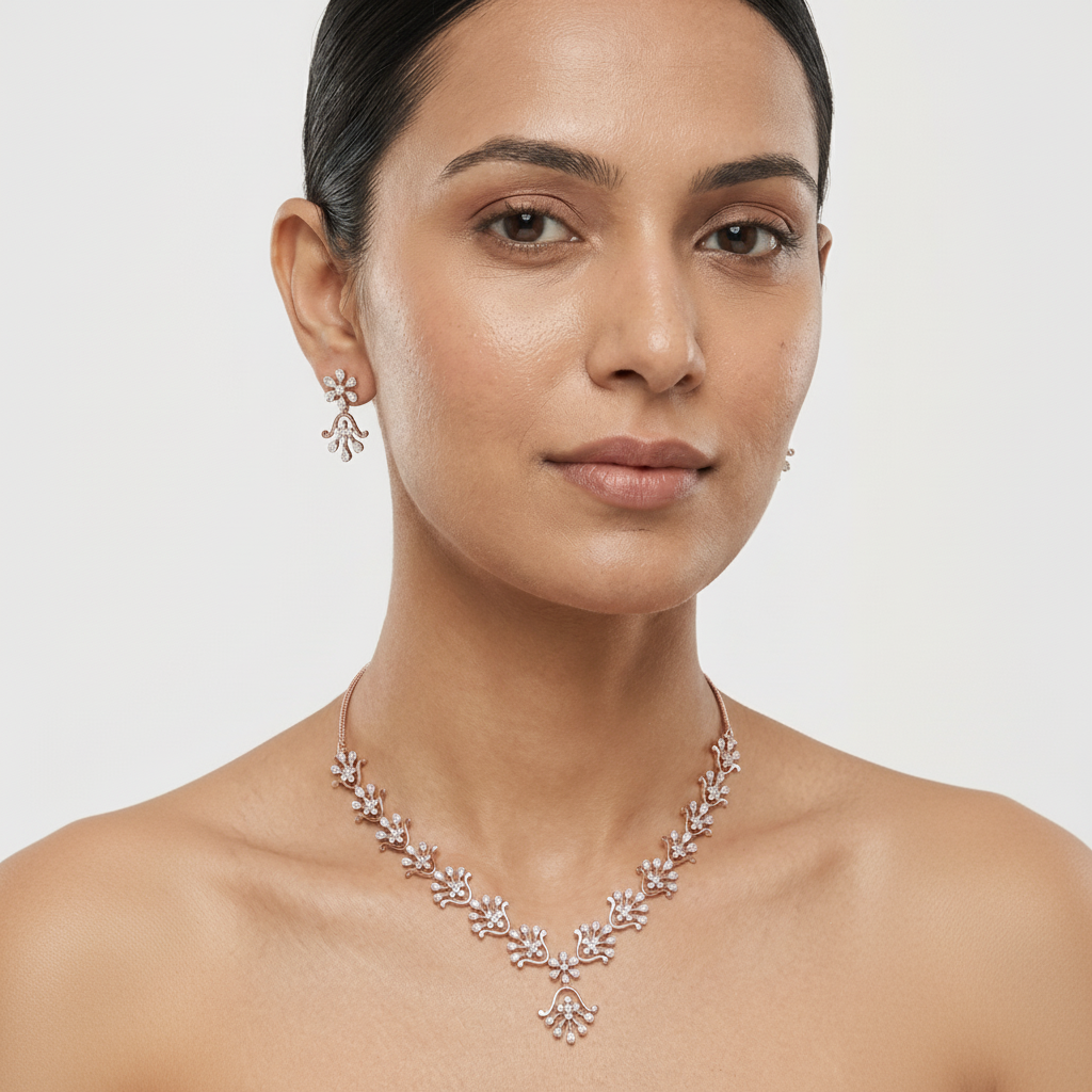 Aurora Diamond Elegance Necklace Set - 3