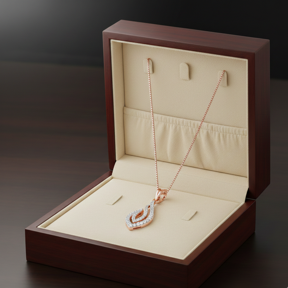 Radiant Cut Diamond Pendant