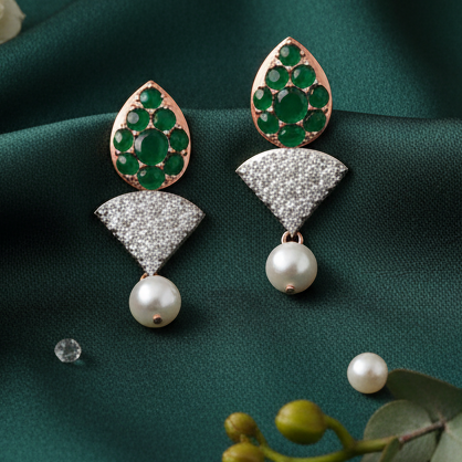 Shine Drift Diamond Dangler Earrings