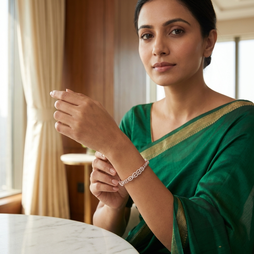 Timeless Glow Diamond Bangles - 4