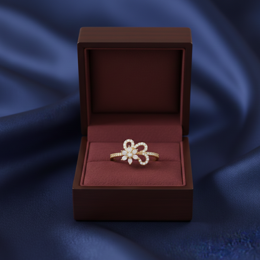 Royal Halo Crest Diamond Ring - 3