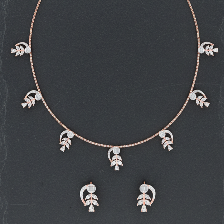 Grand Diamond Aura Necklace Set