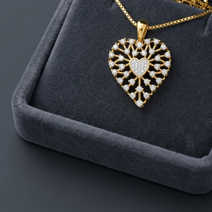 Diamond Forest Bloom Pendant