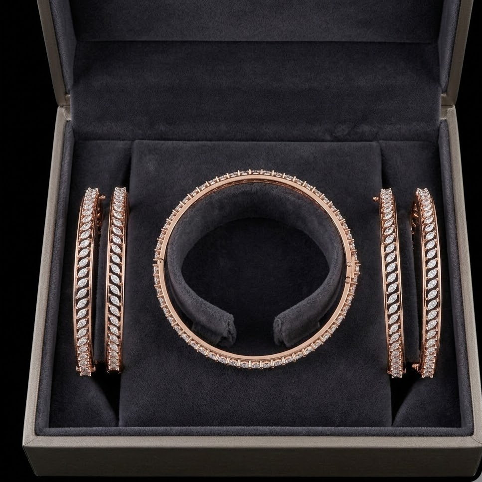Premium CZ Stone Bangles