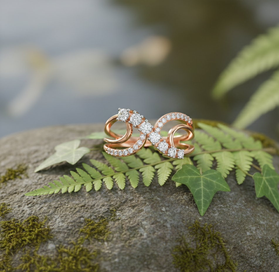 Rhapsody Swirl Diamond Ring