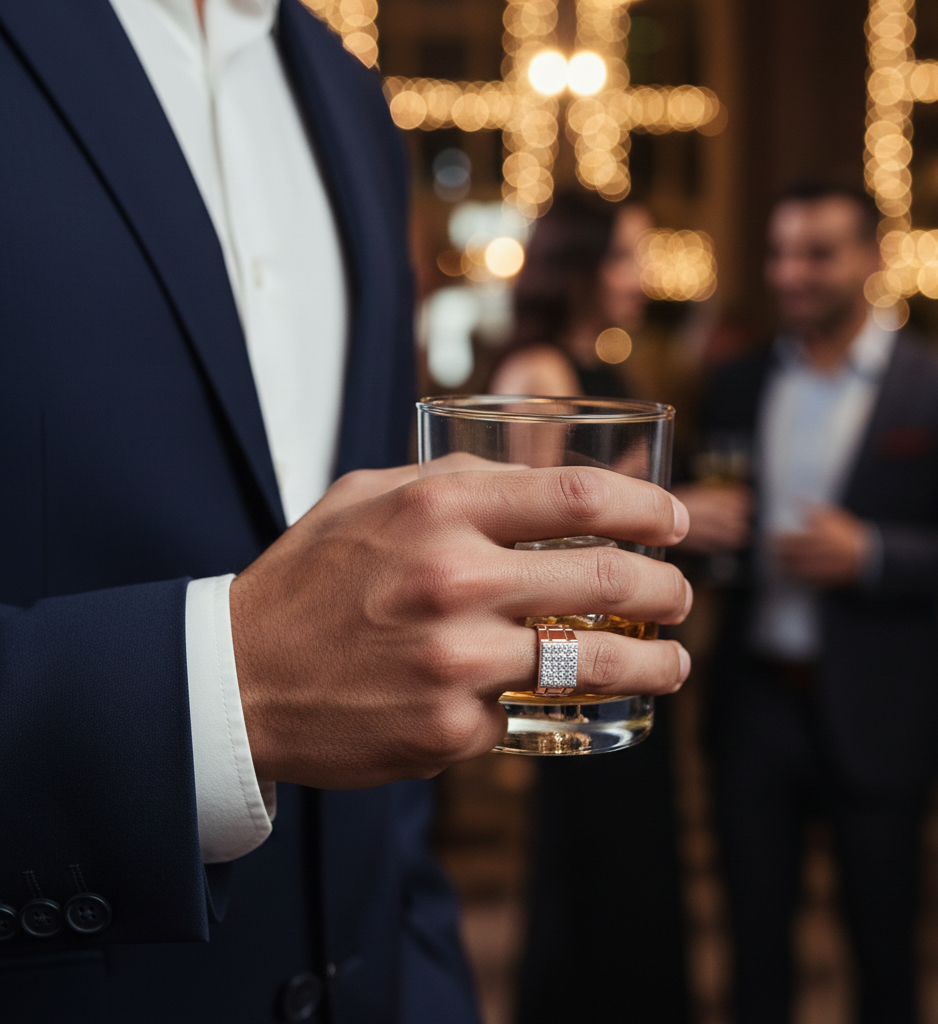Classic Imperial Diamond Gents Ring