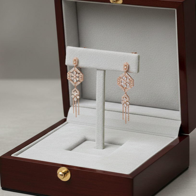 Orphina Glow Diamond Danglers - 3