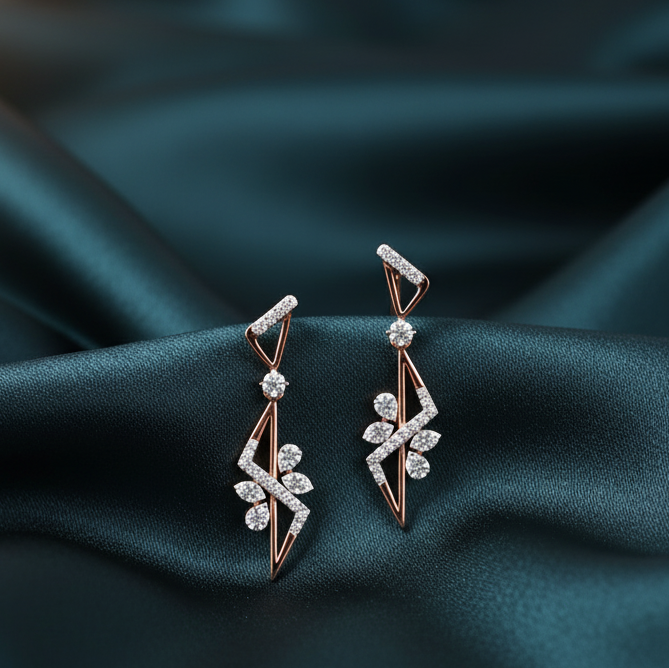 Season Spark Dangler Diamond Earrings