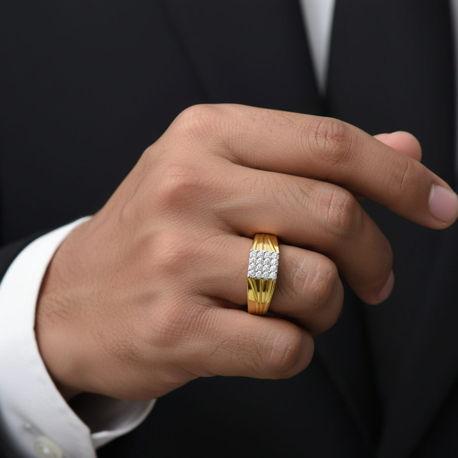 Elite Royalty Diamond Gents Ring - 5
