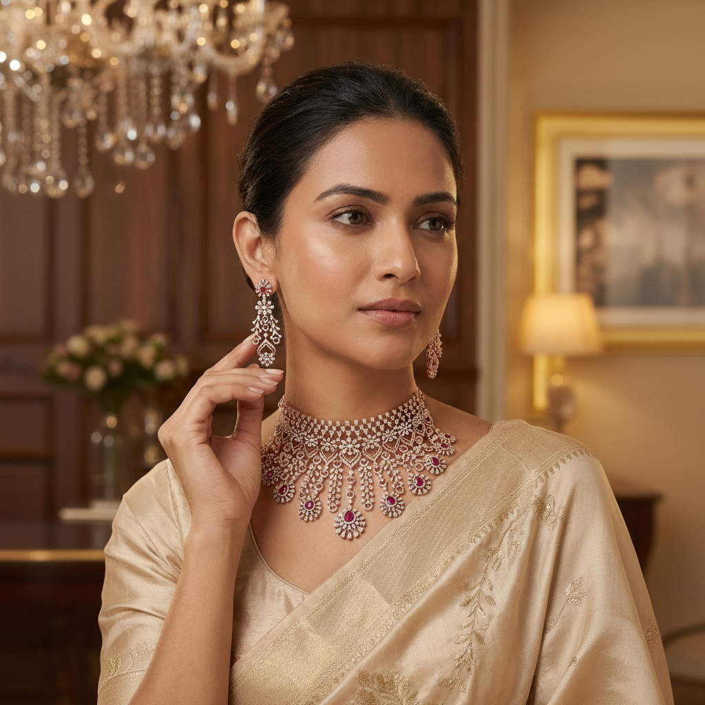 Diamond Grace Bridal Jewellery Set - 3