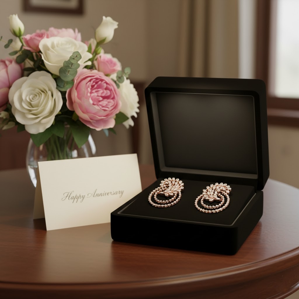 Radiant Bloom Diamond Stud Earrings - 3