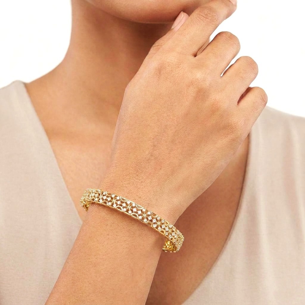 Elegant Infinity Diamond Bangles