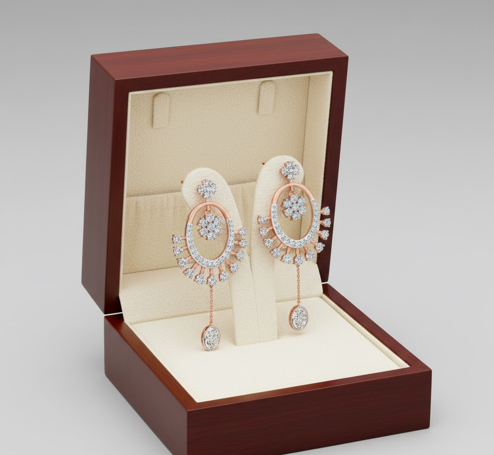 Diamond Whisper Dangler Earrings