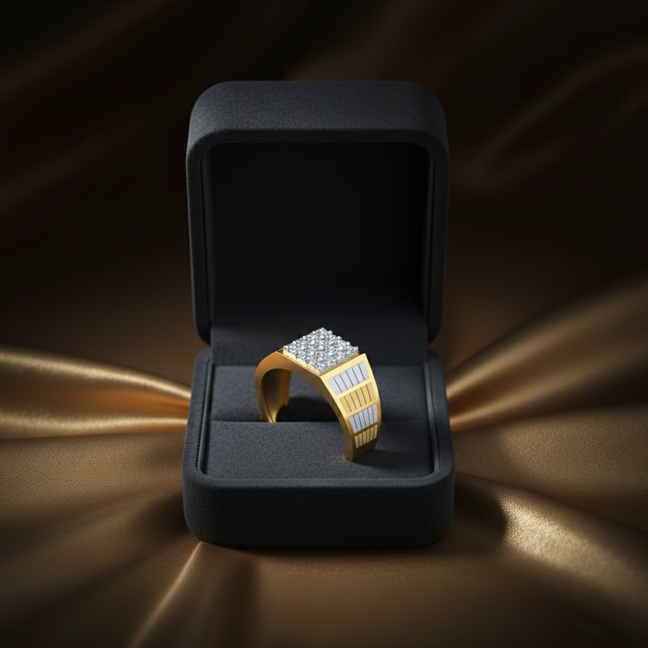 Opulent Royal Diamond Gents Ring