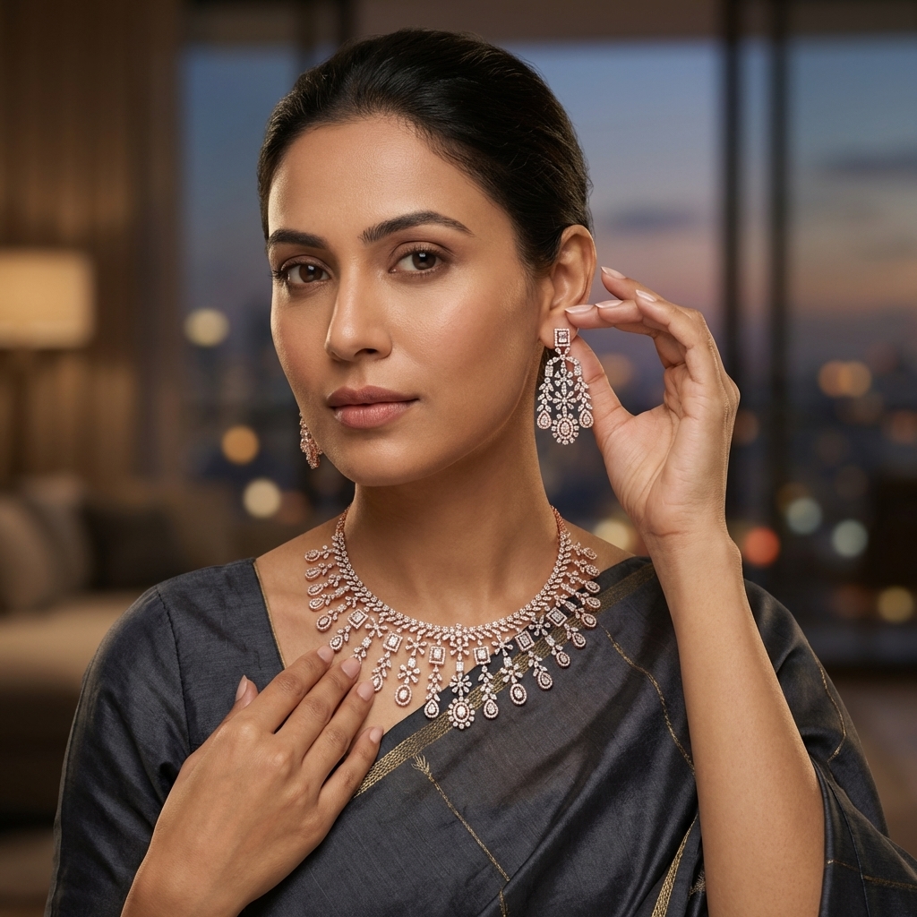 Classic Shine Diamond Bridal Set - 3