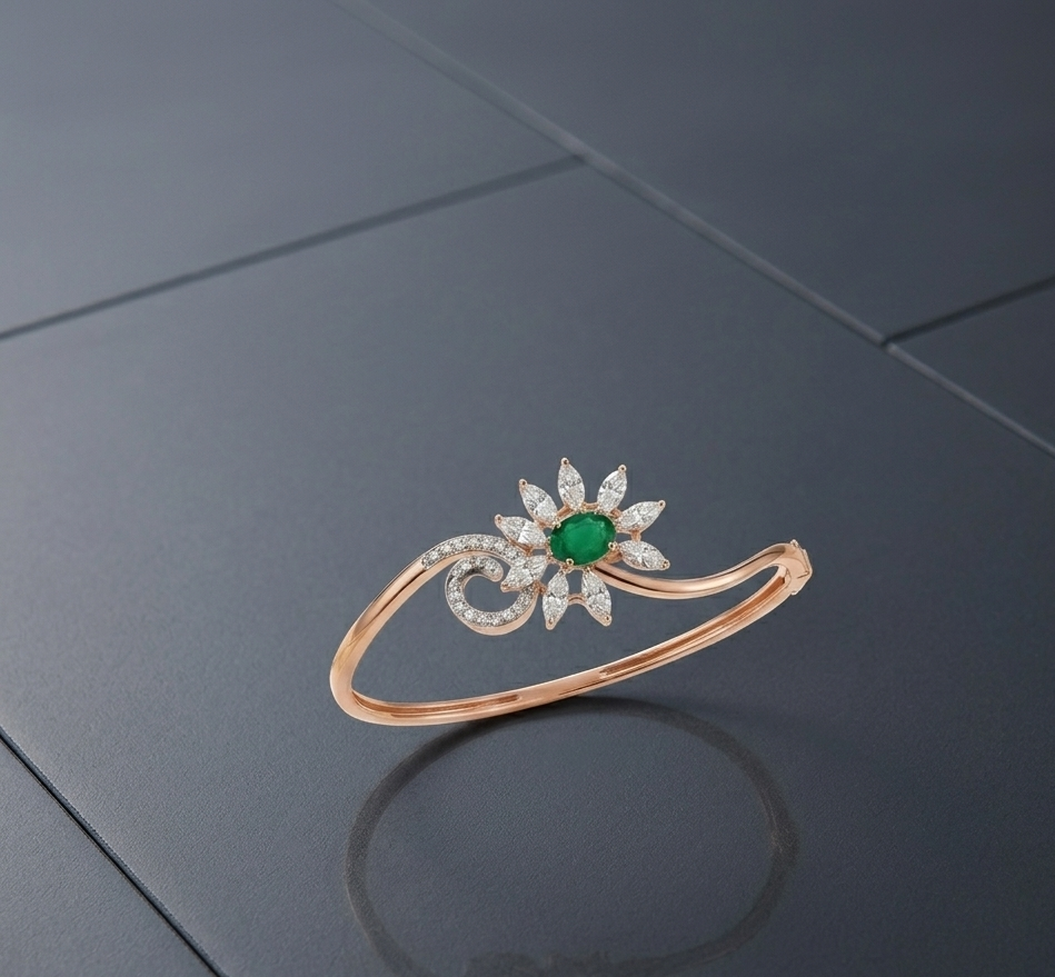 Diamond Cuff Bracelet - 6
