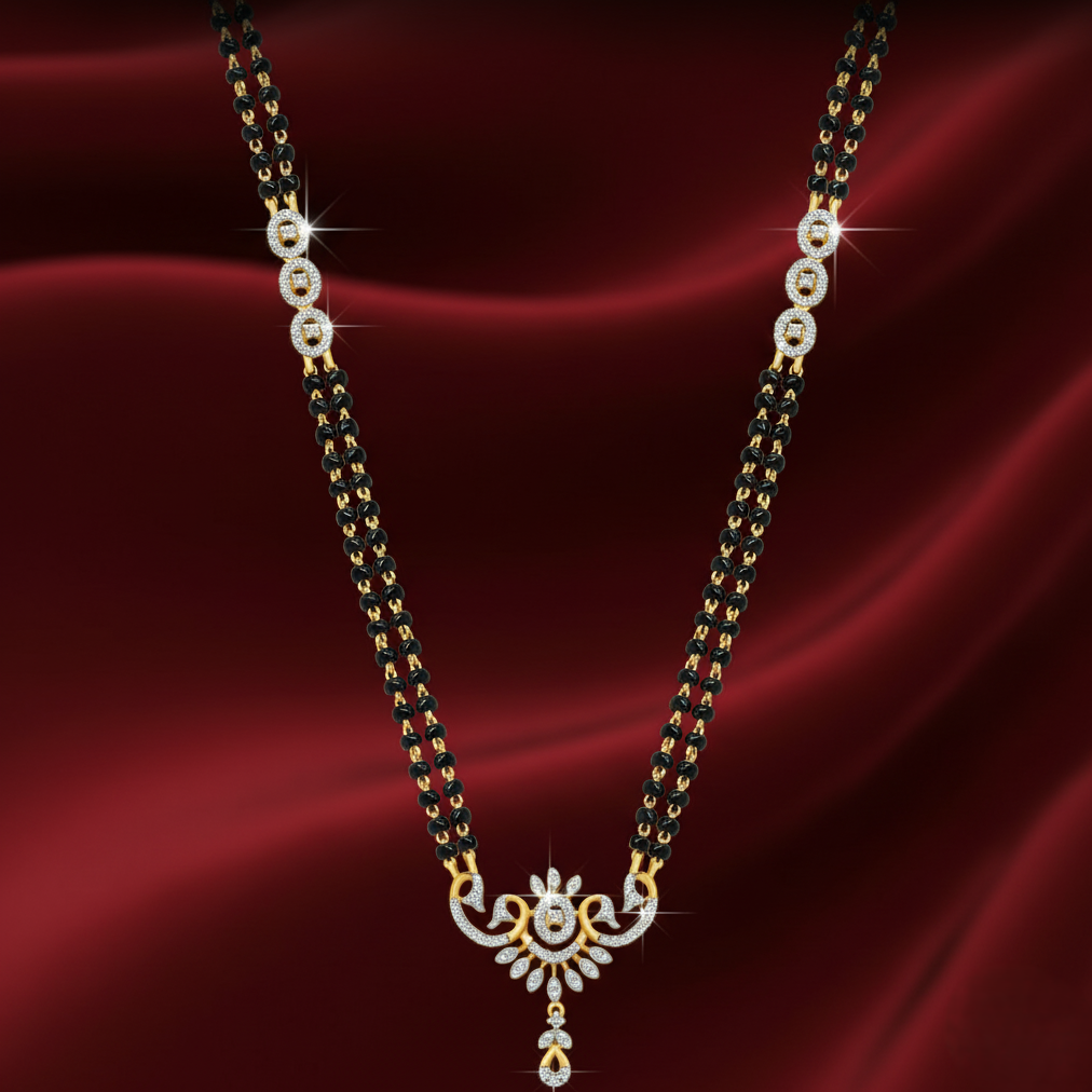 Heritage Gold Diamond Tanmaniya for Traditional Wear