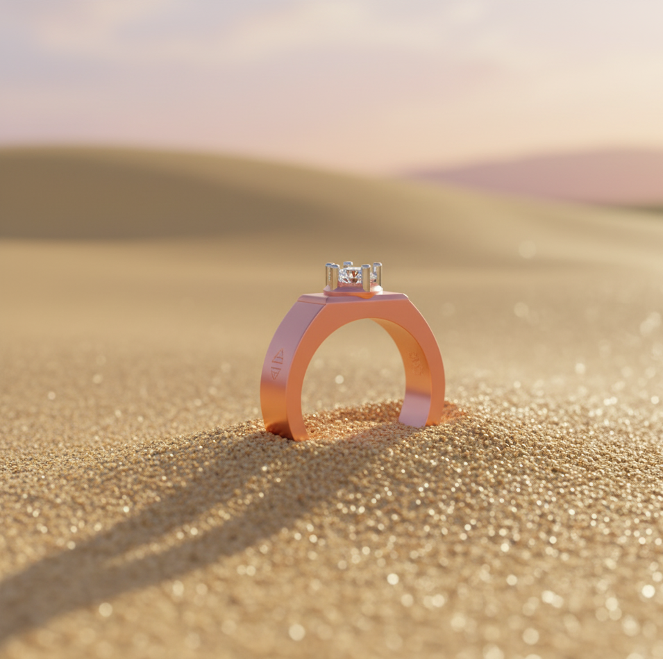 Timeless Crown Diamond Gents Ring - 6