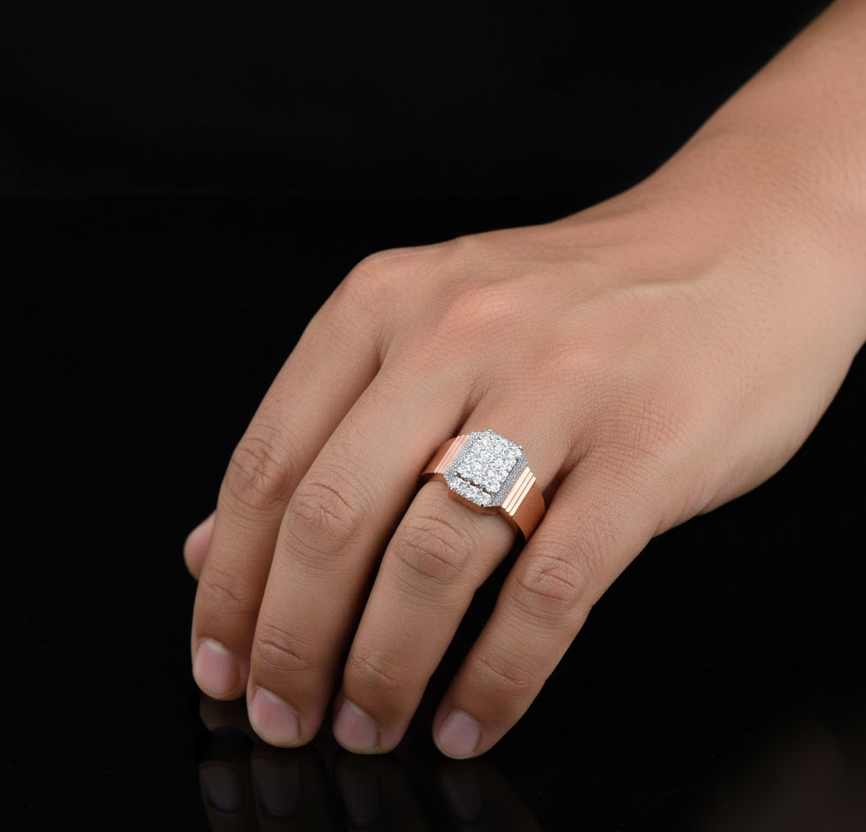 Supreme Crown Diamond Gents Ring
