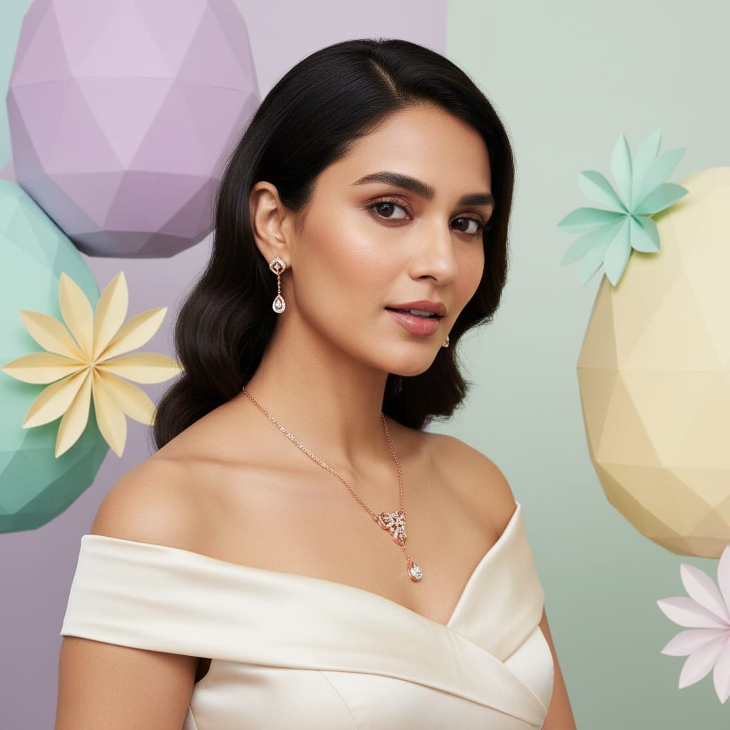 Imperial Diamond Luxe Necklace Set - 3