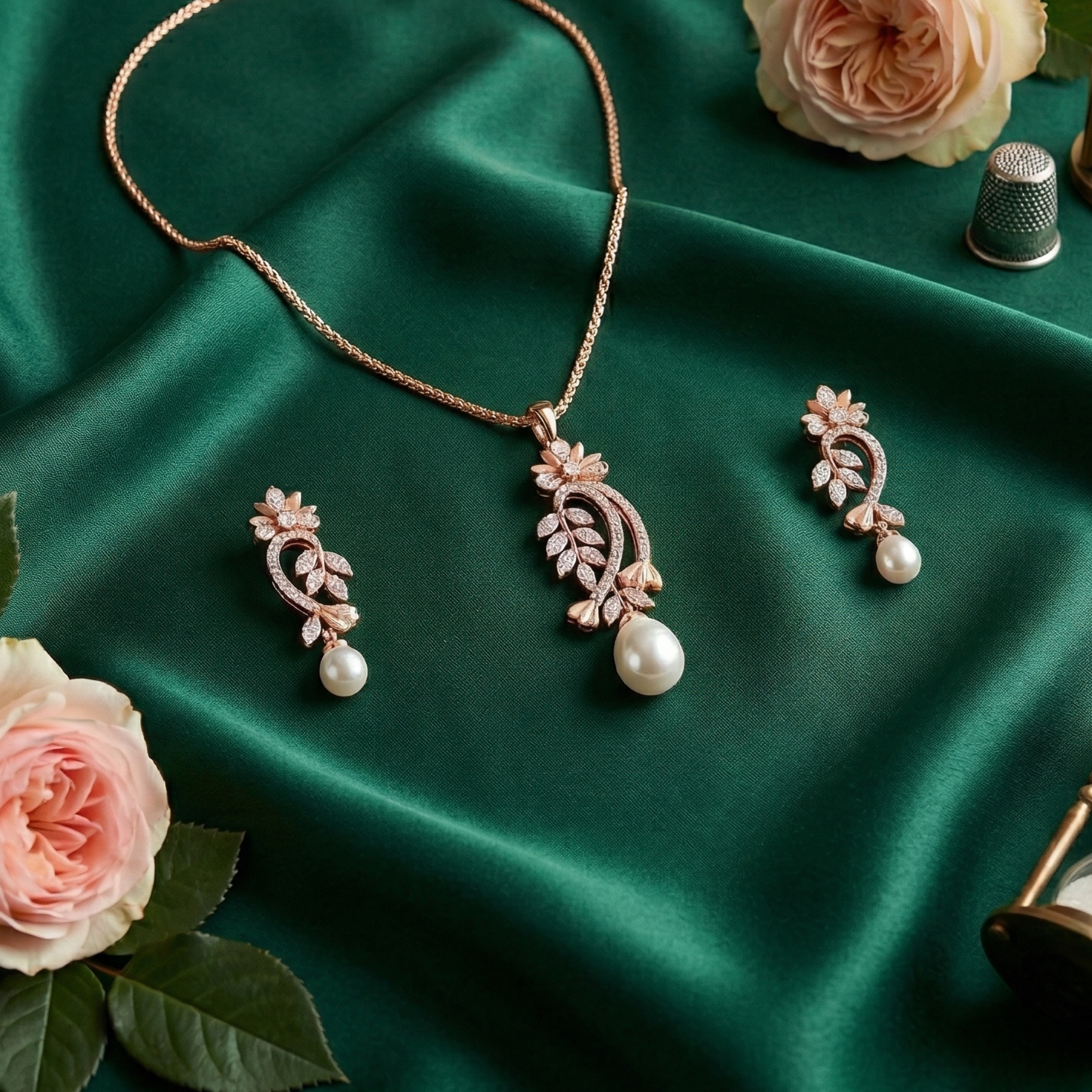 Regal Radiance Pendant Set