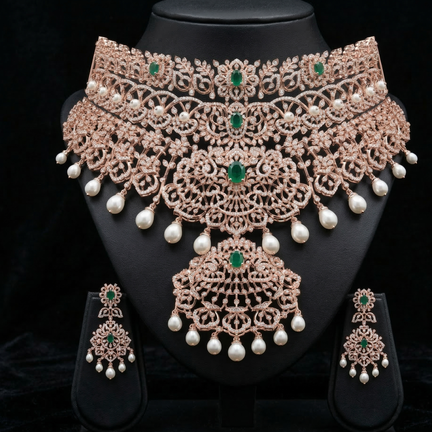 Radiant Diamond Wedding Necklace Collection