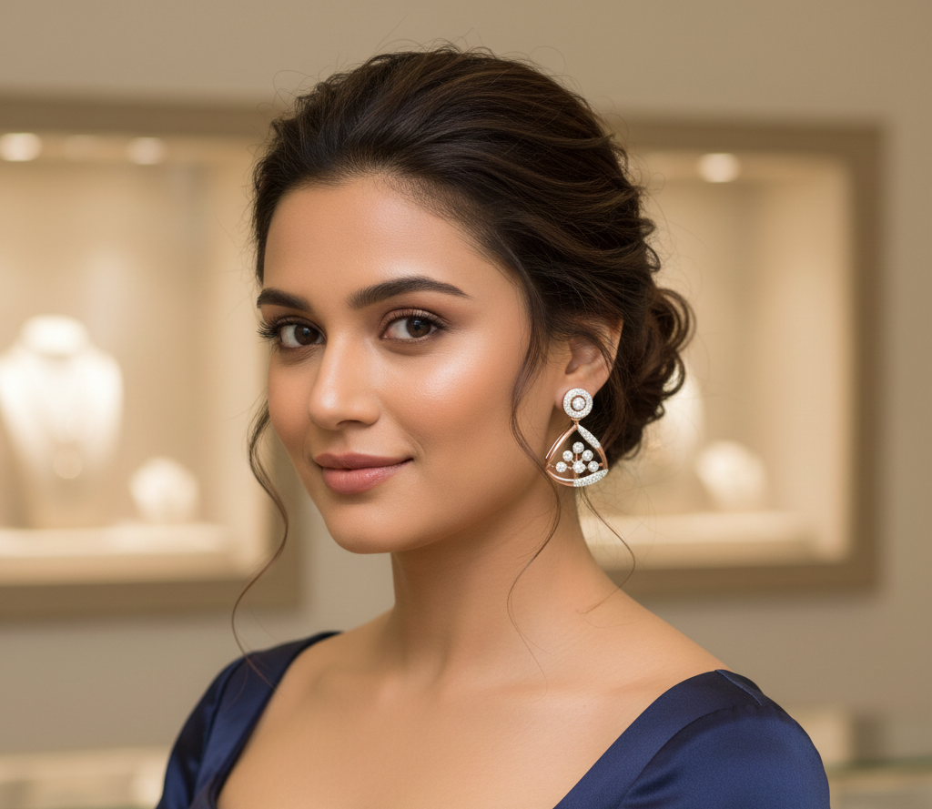 Elliora Fine Diamond Dangler Earrings