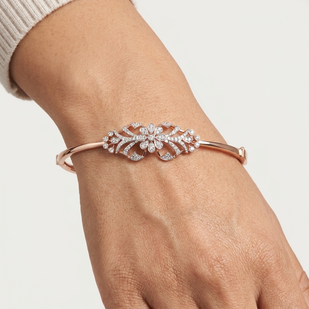 Diamond Fine Cuff Bracelet - 3