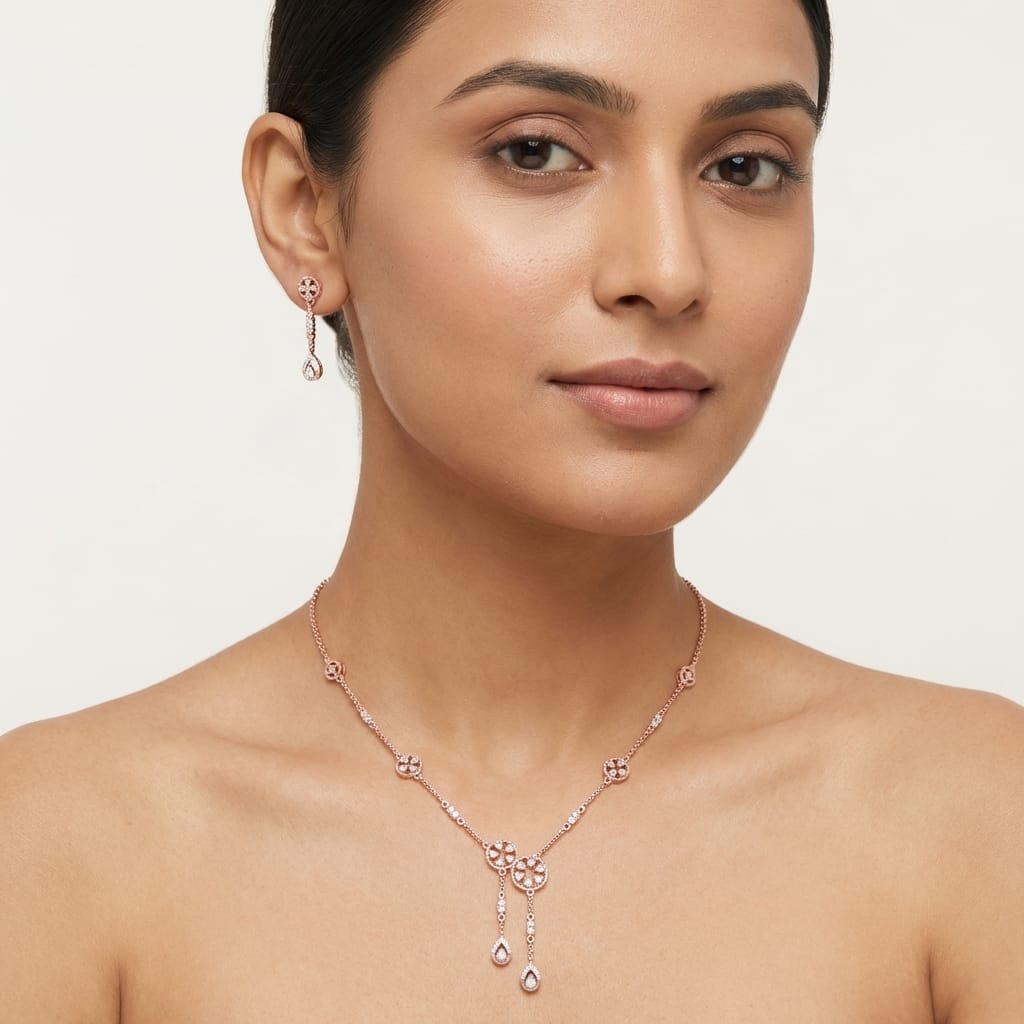 Ethereal Diamond Luxe Necklace Set - 4