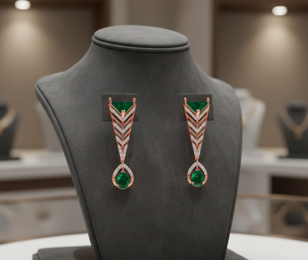 Gracefall Diamond Danglers