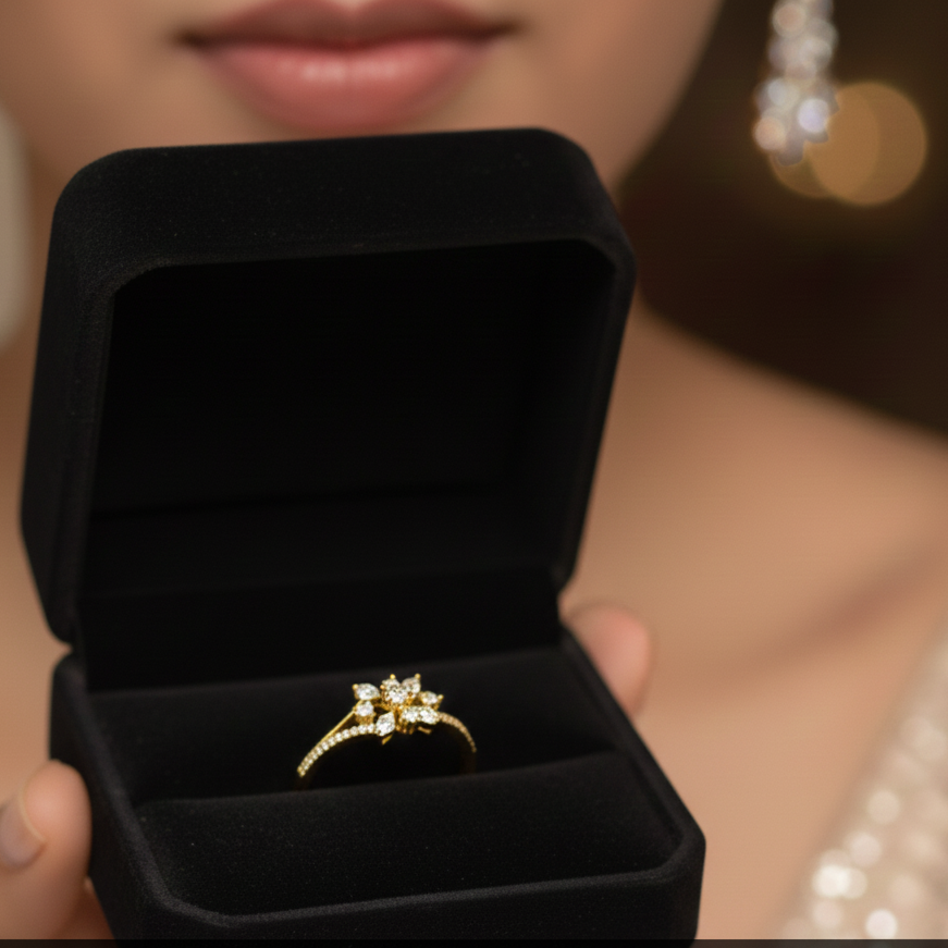 Empress Luxe Petal Diamond Ring - 3