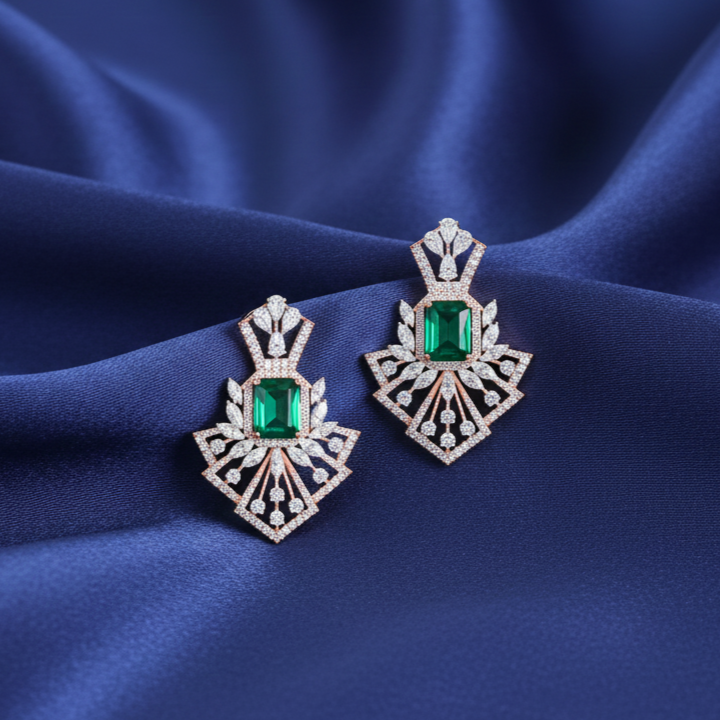 Statement Spark Diamond Drop Earrings