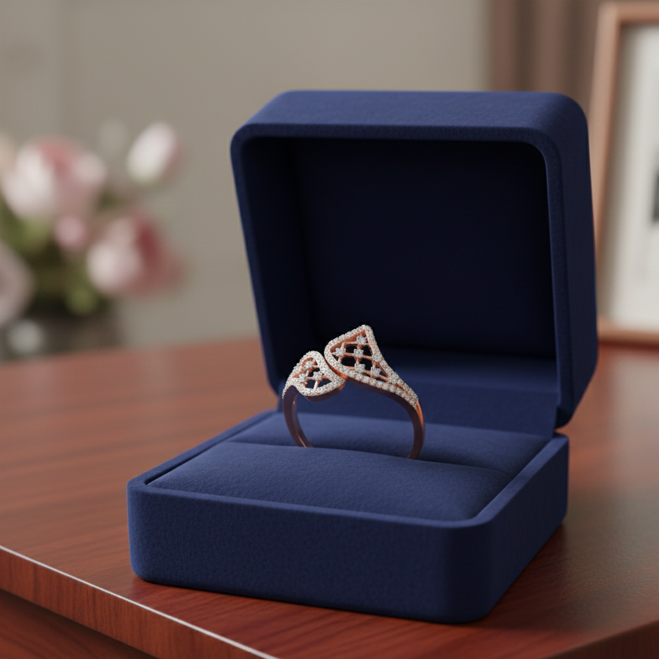 Royal Blossom Diamond Ladies Ring