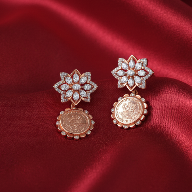 Fashion Trend Diamond Dangler Earrings