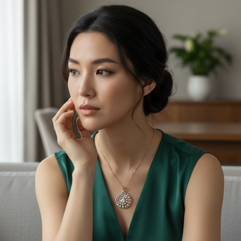 Shining Gem Diamond Pendant